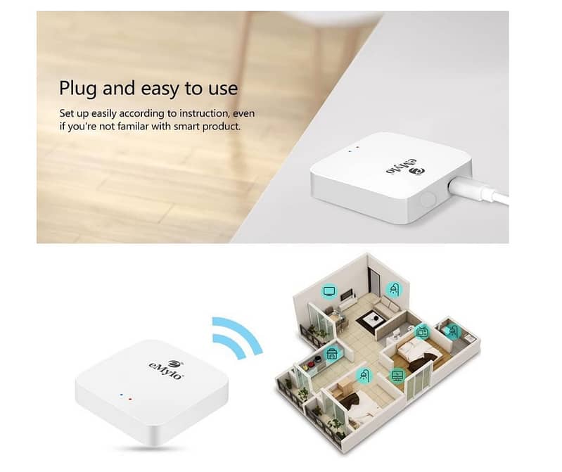 eMylo Smart Bluetooth Gateway Hub Tuya Switches Light Wireless Control 3