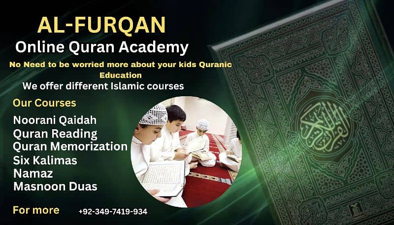 I want to teach Holy Quran. 1