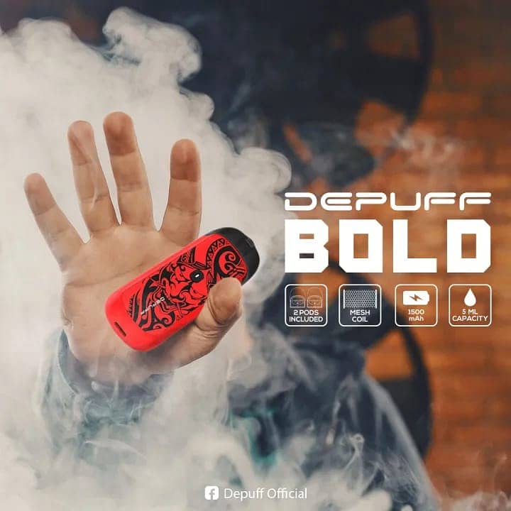 DePuff BOLD Kit with FREE 2 cartridge/Refillable Pod /Starter Kit 2