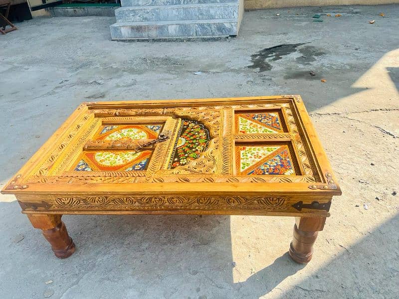 best quality swati handemade wrok coffe table life time guarantee 1