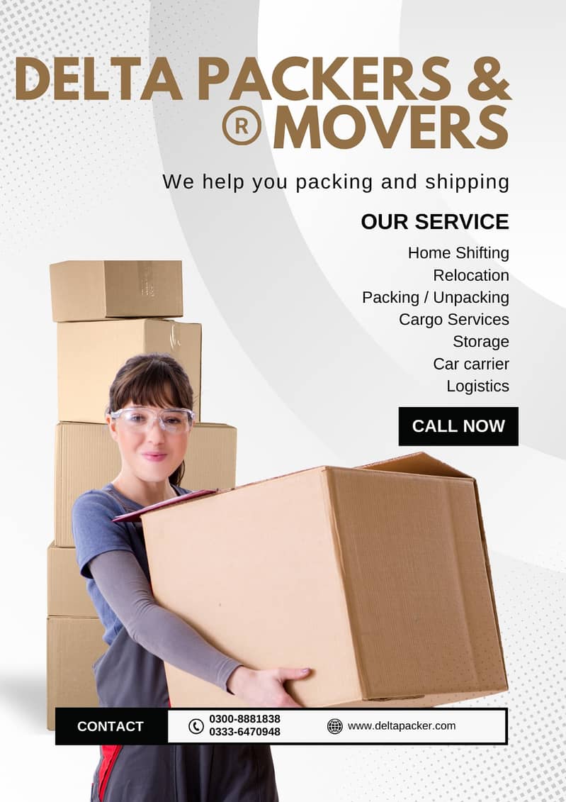Delta Packers and Movers, Home Shifting, Relocation, Cargo, Courier 1