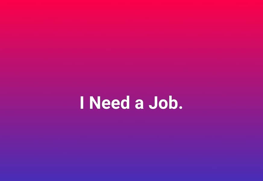 Need a job in rawalpindi islamabad urgently 0