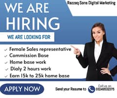 Female sales executive 22500 basic salary