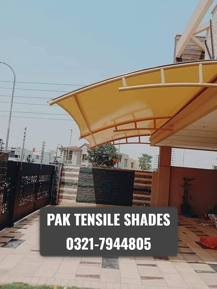 Tensile shades / car parking shades / shades / sheds / porch sheds 19