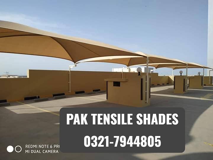 Tensile shades / car parking shades / shades / sheds / porch sheds 15