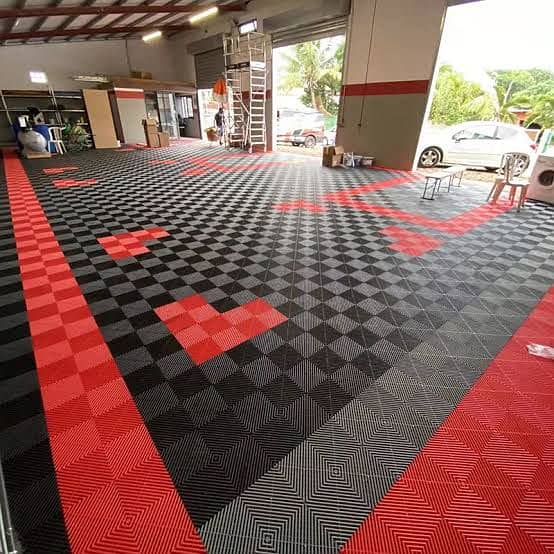 PVC Tiles floor/Plastic floor grating/flooring tiles/garage flooring 13