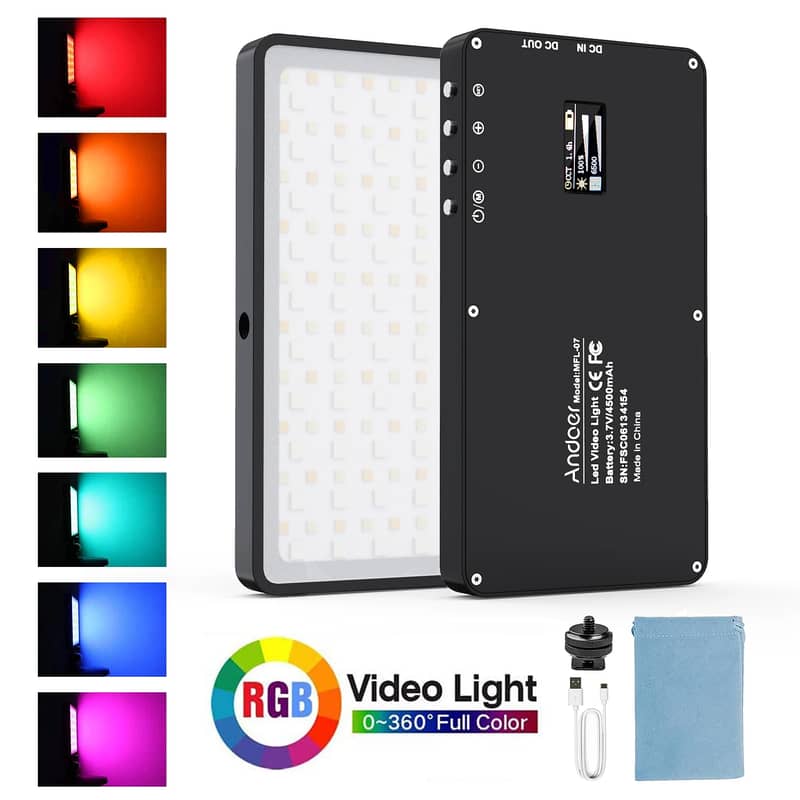 LED Video Light 10W Dimmable Photography Fill Light 0