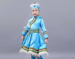 Children Mangolian Dance Costume - Cultural day dress - for events