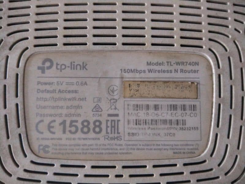 model:TL-WR740N 1500Mbps 1