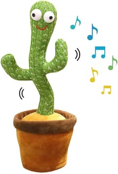Rechargeable Dancing Cactus Cute Plush Toy 0