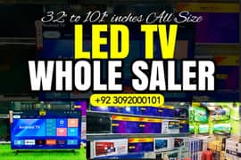 43" smart android box pack  LED TV new stock 2024 available big offer