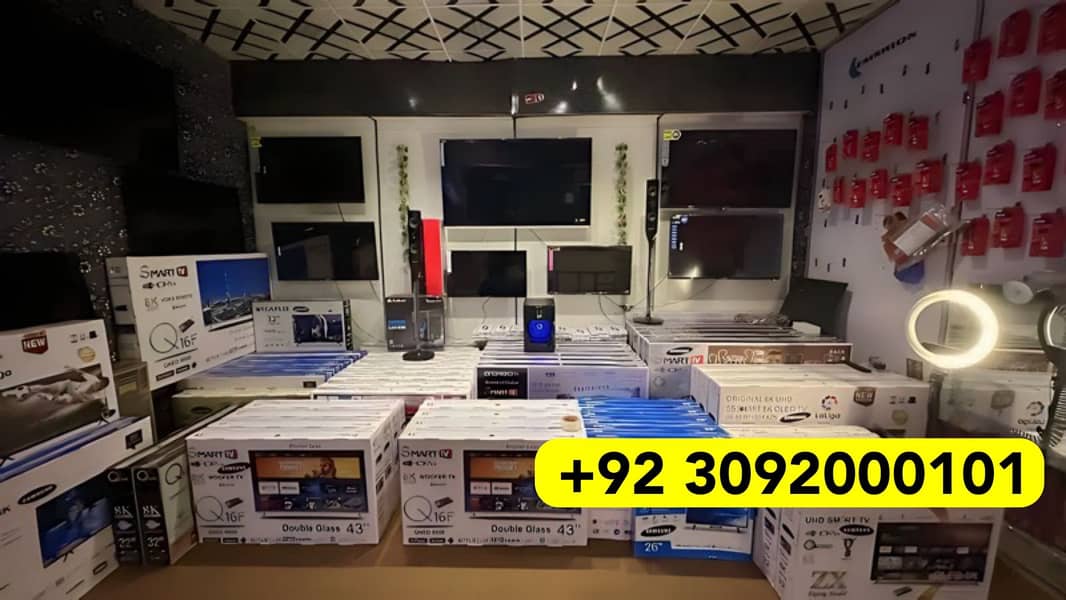 43" smart android box pack  LED TV new stock 2024 available big offer 3