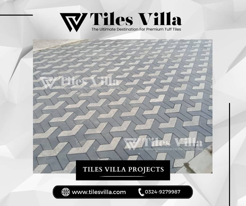 Tuff Tiles / Parking Tiles / Ramp Tiles / Car Porch Tiles / 3D Tough 5