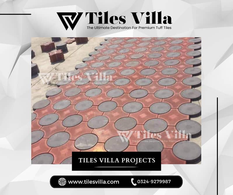 Tuff Tiles / Parking Tiles / Ramp Tiles / Car Porch Tiles / 3D Tough 6