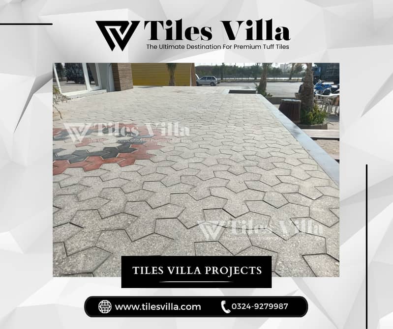 Tuff Tiles / Parking Tiles / Ramp Tiles / Car Porch Tiles / 3D Tough 8