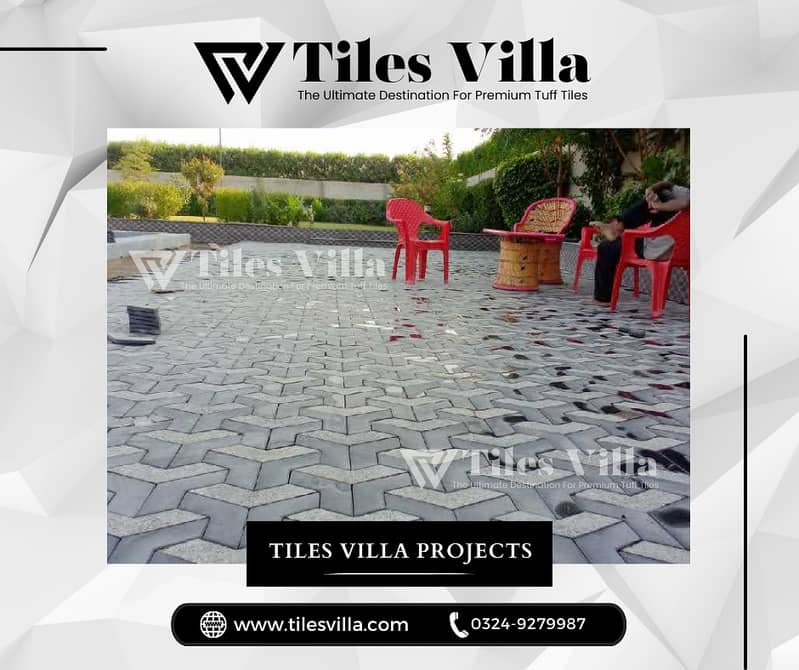 Tuff Tiles / Parking Tiles / Ramp Tiles / Car Porch Tiles / 3D Tough 9