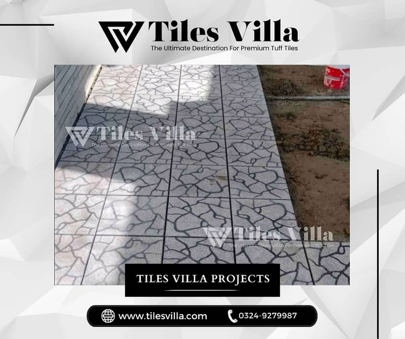 Tuff Tiles / Parking Tiles / Ramp Tiles / Car Porch Tiles / 3D Tough 17