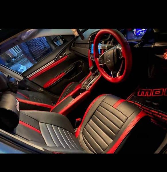 Leather Car Seats Covers Matting - Alto Mira Picanto Cultus Wagon R 11