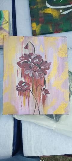 floral painting 10/14 inches