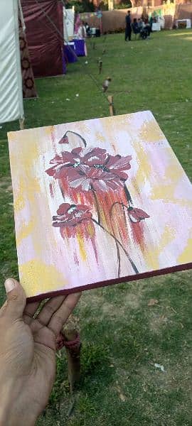 floral painting 10/14 inches 1