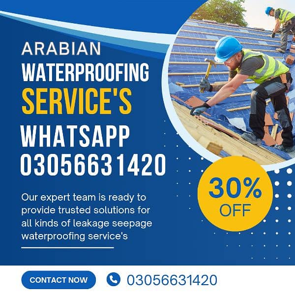 leakage seepage waterproofing heatproofing washroom roof tank SERVICE 1