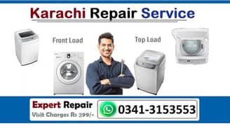 Expert Repair Fully Automatic Washing Machine All Brands all Karachi