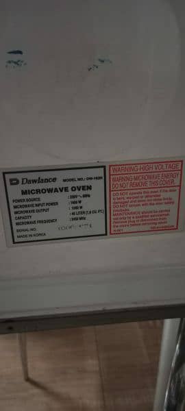 Dawlance microwave oven 46 litres 4