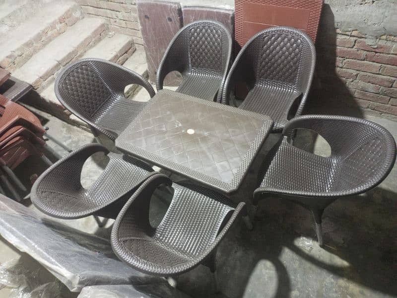Plastic Chair | Chair Set | Plastic Chairs and Table Set |033210/40208 3