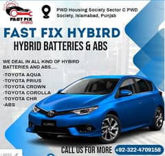 Toyota Aqua, Axio, Feilder, Prius Phv, Chr, Camry, Hybrid Battery, ABS
