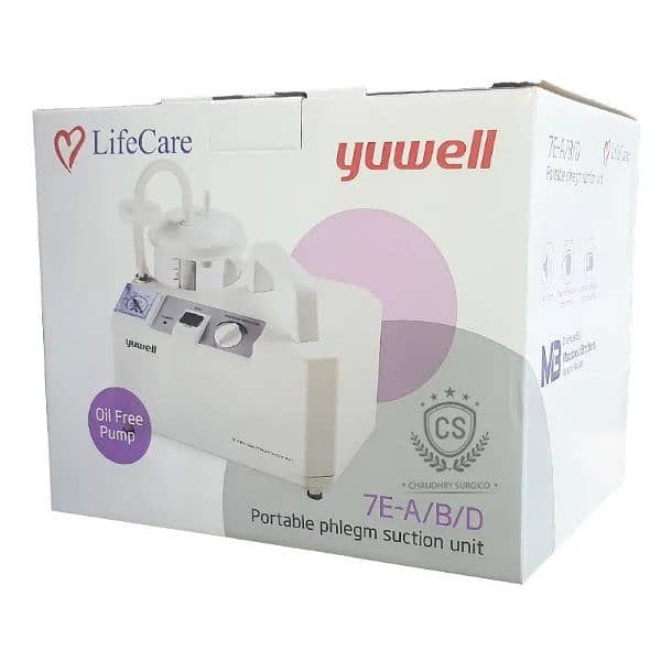 Portable Phlegm suction Machine Lifecare / Yuwell 7E-A/B/D 4