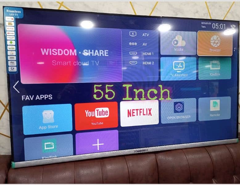 32 to 65 inch WiFi led tv YouTube Android Brand New 3