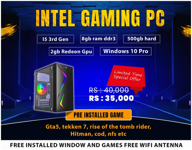 gaming pc|amd gaming pc|intel gaming pc|lahore 14