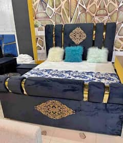 bed / double bed / king size bed / poshish bed / bed set / furniture