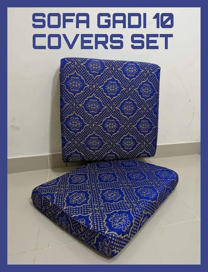 Sofa Gaddi Cover, 10 pcs Set 4