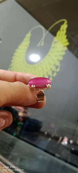 Pure Chandi ring for man  Hand made 1