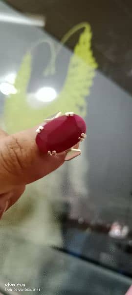 Pure Chandi ring for man  Hand made 3