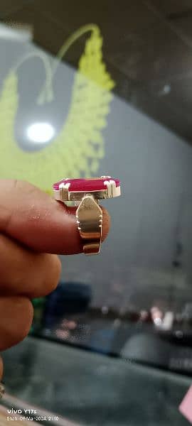 Pure Chandi ring for man  Hand made 4