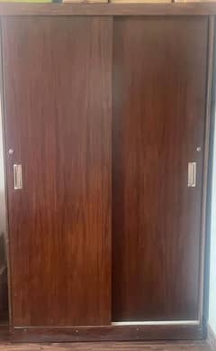 Wooden Cupboard / Almari (2 Door / Sliding Doors) 0