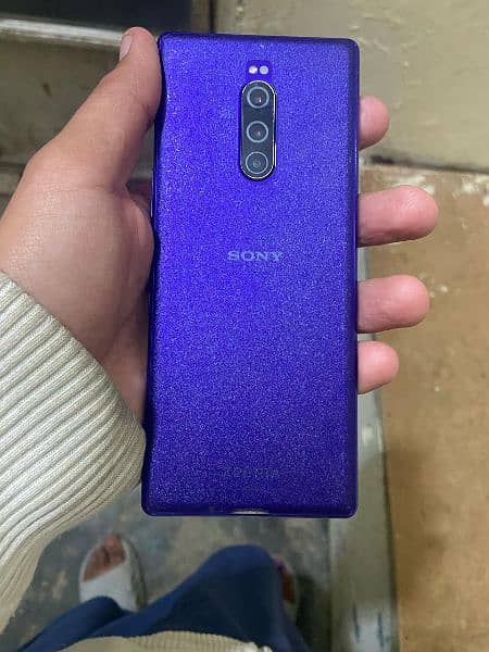 Sony Xperia 1 with charger and converter 2