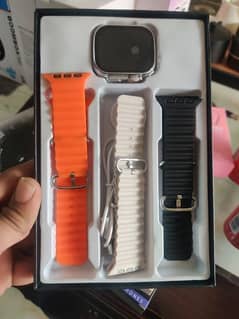 smart watch with charger and  3 straps 0