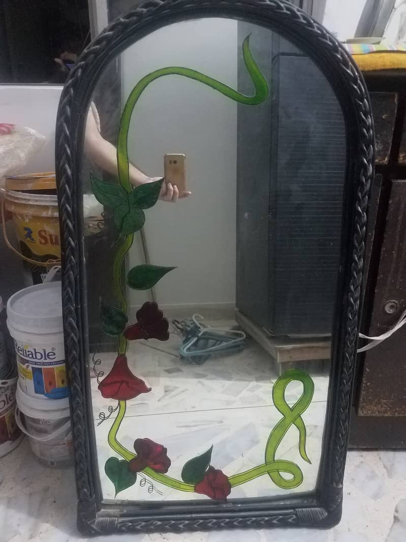 Beautiful Painting Wall Mirror CONTACT Whtsapp or Call 03362838259 1