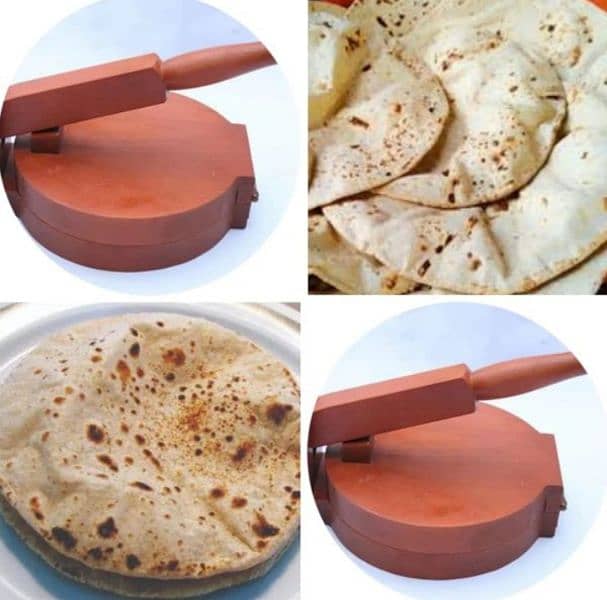 Handcrafted Wooden Roti Maker Authentic Chapati Press for Perfect Roti 0