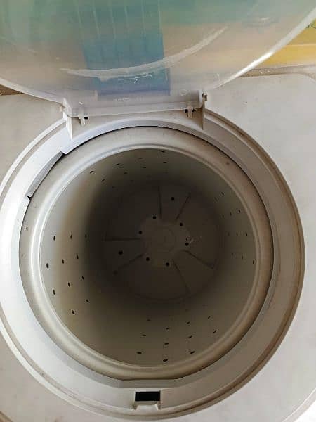 Haier Dryer 6-KG 
And the Electrolux washing machine is  full size 4