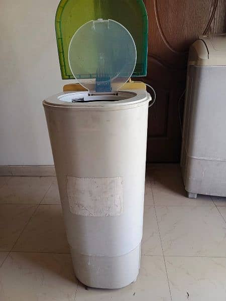 Haier Dryer 6-KG 
And the Electrolux washing machine is  full size 6