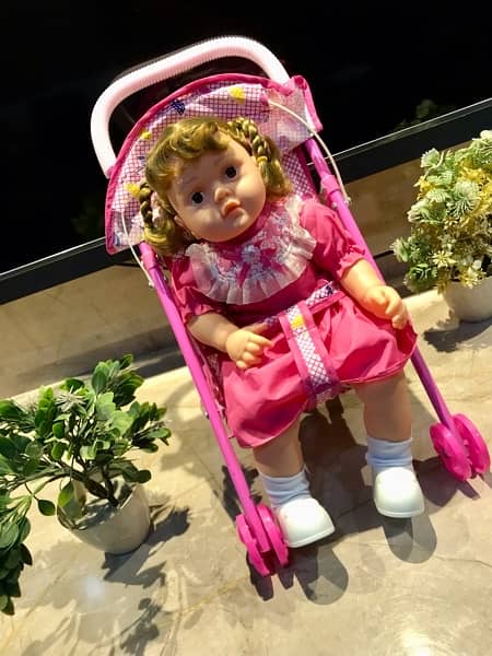 Adorable Baby Doll with stroller 1
