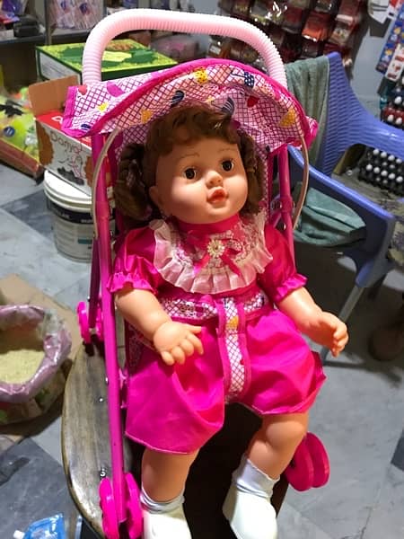 Adorable Baby Doll with stroller 5