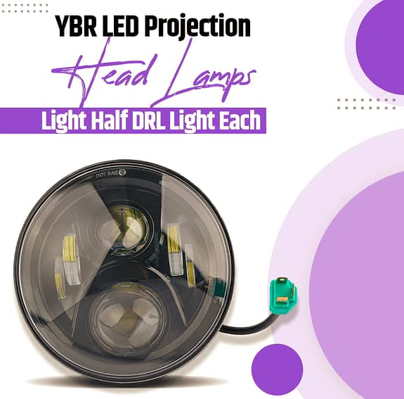 Yamaha YBR125 headlight LED (New) 1