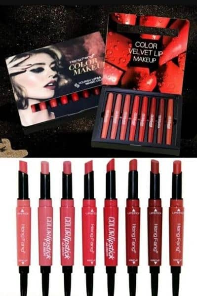 2 in 1 Lip Liner And Lipstick Pack Of 8 3