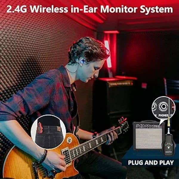 kimafun iem sound for musicians wireless in ear monitor system singers 4