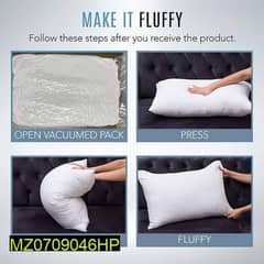 Ball Fiber Filled Bed Pillow - Pack of 2 cash on delivery available 0